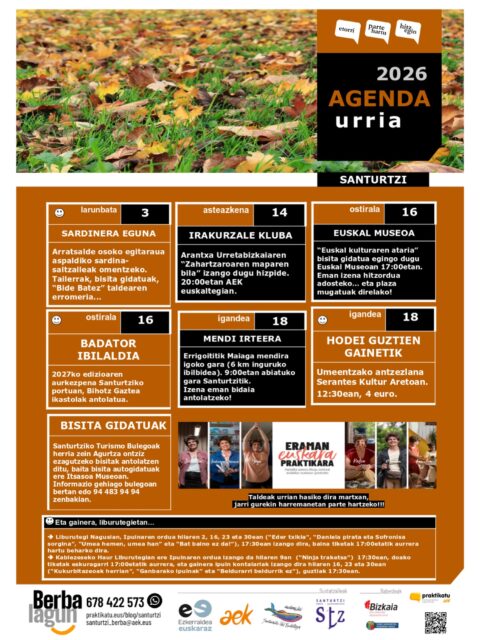💙💚URRIKO AGENDA MARTXAN 👈🏼
#santurtzi