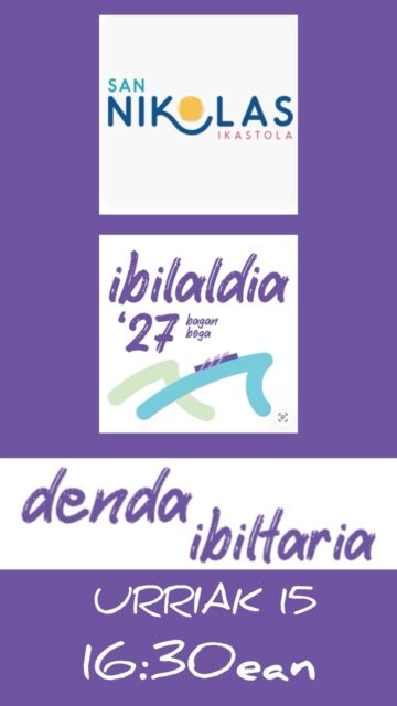 Hemen da Denda Ibiltaria! 👕🎒
Urriaren 15ean, 16:30etatik aurrera, Ibilaldia ‘27ko arropa eskuratzeko aukera paregabea izango dugu Itxaropena ikastolan!
Zatozte, jantzi gure koloreak eta bultza dezagun guztiok batera ekimena! Zuen zain gaude! 💜✨
🗓️ Urriak 15
⏰ 16:30
📍 San Nikolas ikastola
#Ibilaldia27 #sannikolasikastola #DendaIbiltaria #BaganBoga