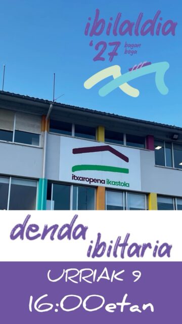 Hemen da Denda Ibiltaria! 👕🎒
Urriaren 9an, 16:00etatik aurrera, Ibilaldia ‘27ko arropa eskuratzeko aukera paregabea izango dugu Itxaropena ikastolan!
Zatozte, jantzi gure koloreak eta bultza dezagun guztiok batera ekimena! Zuen zain gaude! 💜✨
🗓️ Urriak 9
⏰ 16:00etan
📍 Itxaropena Ikastola
#Ibilaldia27 #ItxaropenaIkastola #DendaIbiltaria #BaganBoga